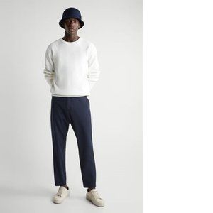 NEW Man Zara STRETCH CHINO PANTS (Navy US Size 34)